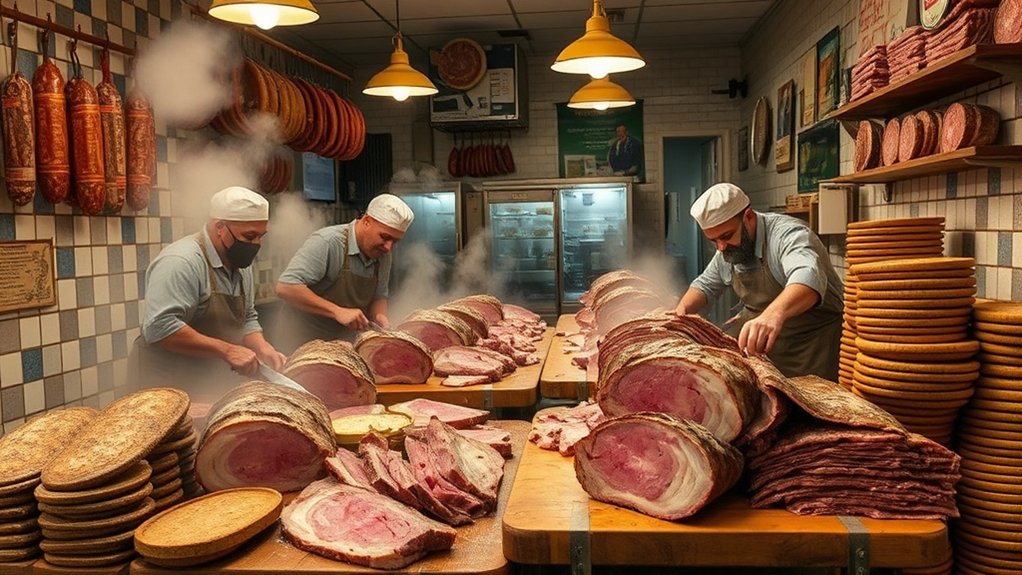 préparation de brisket fumé méticuleuse