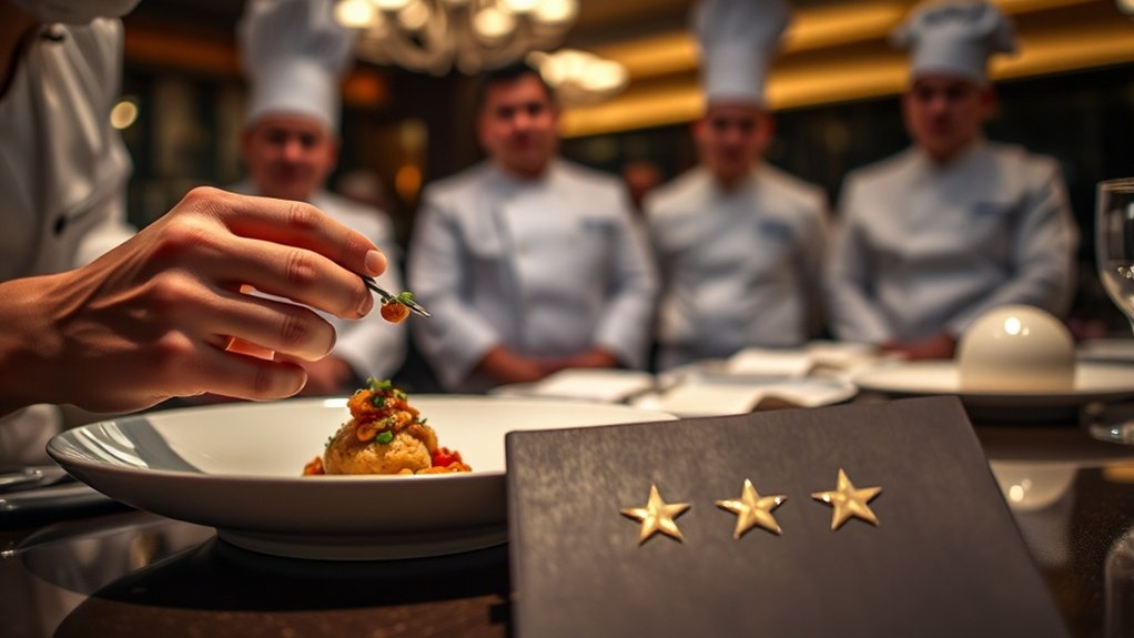 Les étoiles Michelin élèvent la cuisine
