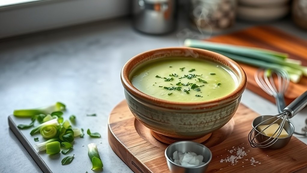 préparation de poireaux et sauce