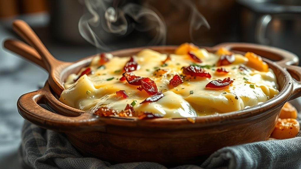 pommes de terre oignons bacon gratin