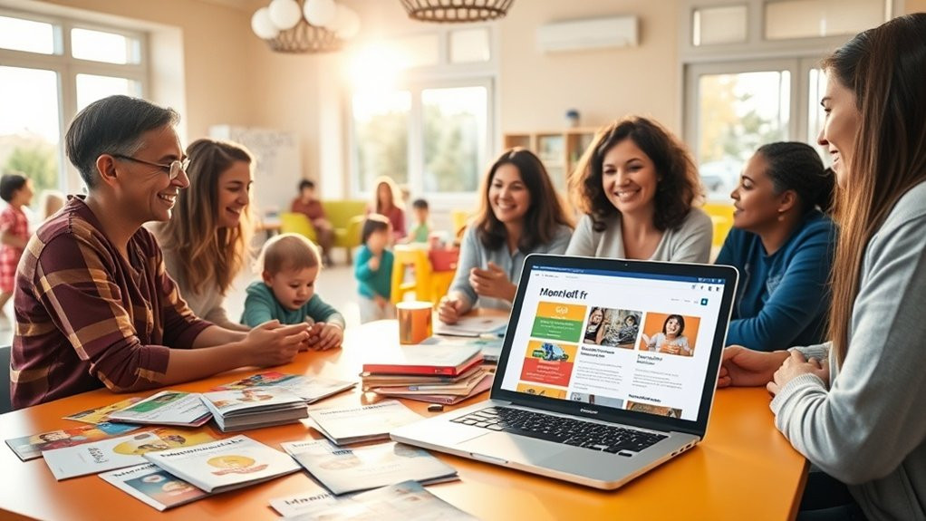 ressources et connexions de garde d'enfants