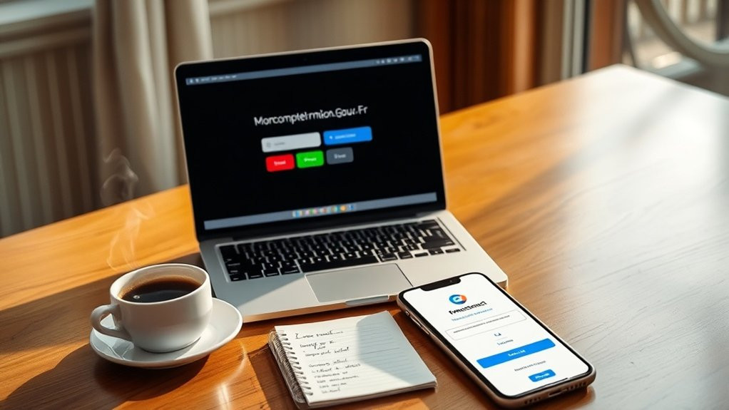connectez-vous en utilisant le service FranceConnect