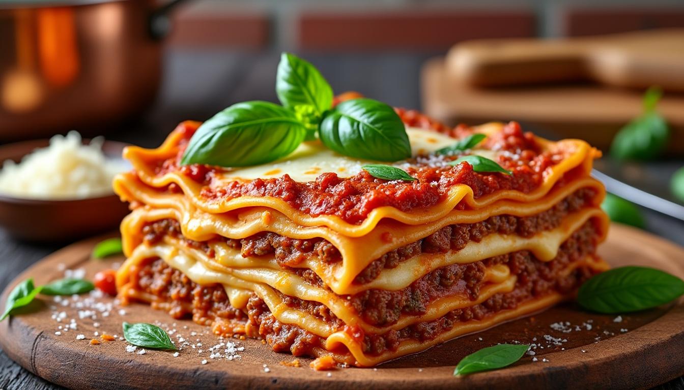 apprenez à préparer des lasagnes savoureuses avec notre recette traditionnelle facile à suivre, parfaite pour un repas convivial et délicieux.