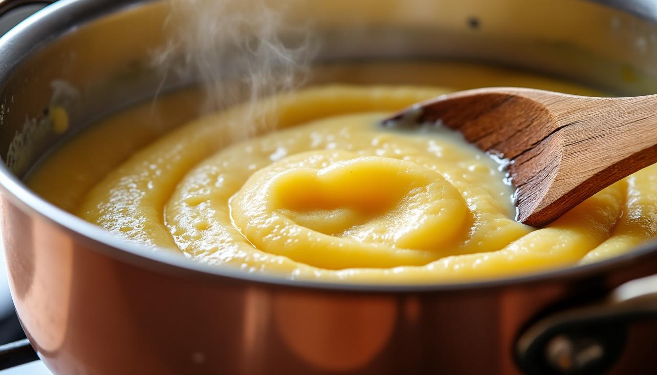 découvrez notre recette facile de polenta, un plat traditionnel savoureux à préparer en quelques étapes simples pour régaler toute la famille.