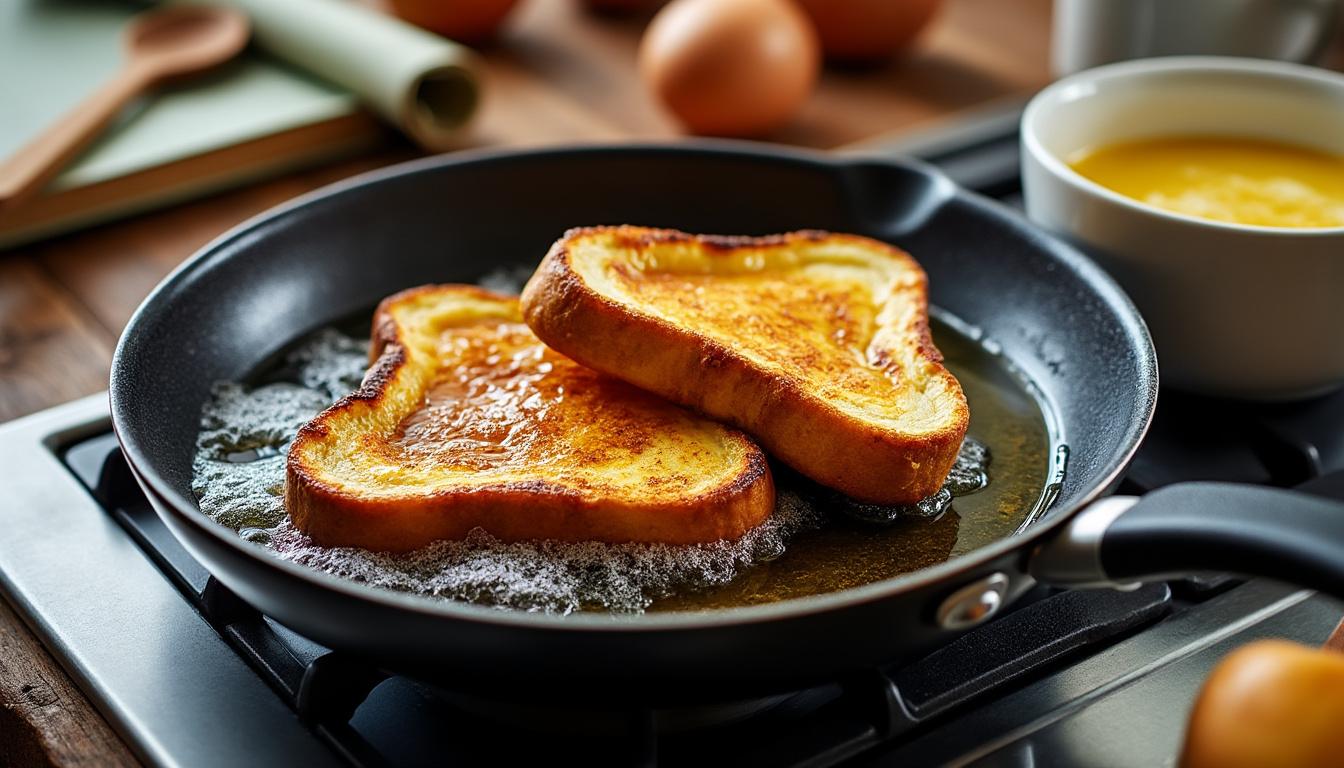 découvrez notre recette facile de pain perdu pour un petit déjeuner gourmand et rapide à préparer. savourez un classique sucré qui plaira à toute la famille !