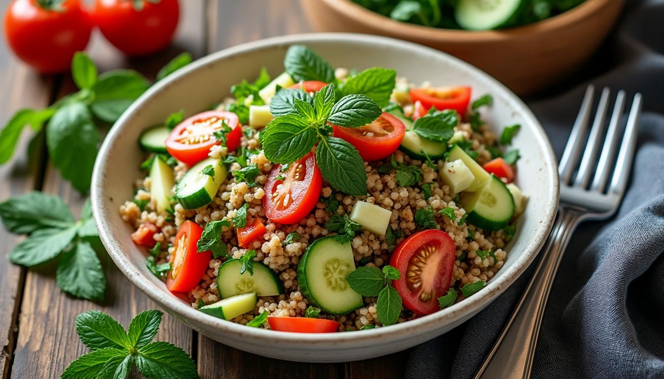découvrez notre recette facile de taboulé pour préparer un plat frais et savoureux, idéal pour les repas d'été ou en accompagnement léger.