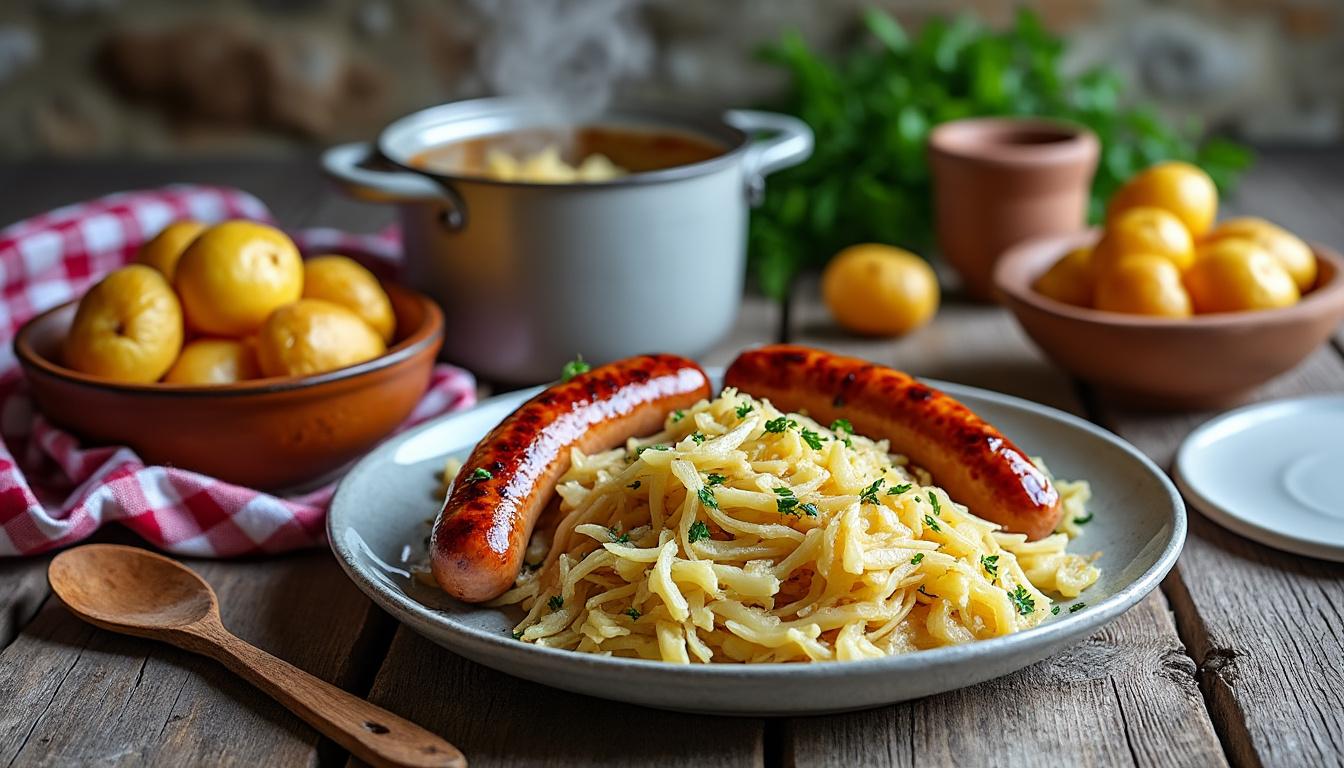 découvrez notre recette traditionnelle de choucroute pour réussir un plat savoureux et authentique. suivez nos astuces simples pour un repas gourmand et convivial.