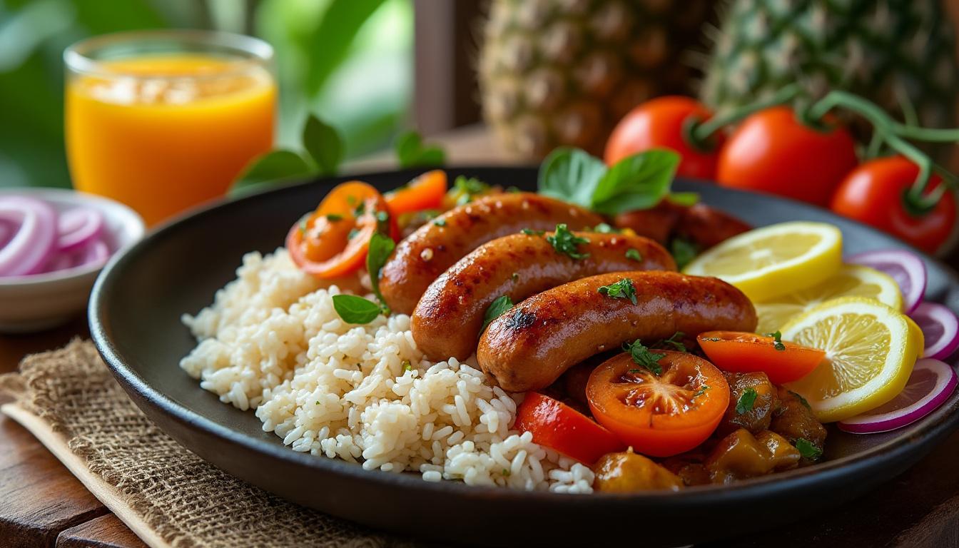 découvrez la recette traditionnelle du rougail saucisse, un plat emblématique de la réunion à maîtriser pour régaler vos papilles avec ses saveurs authentiques et épicées.