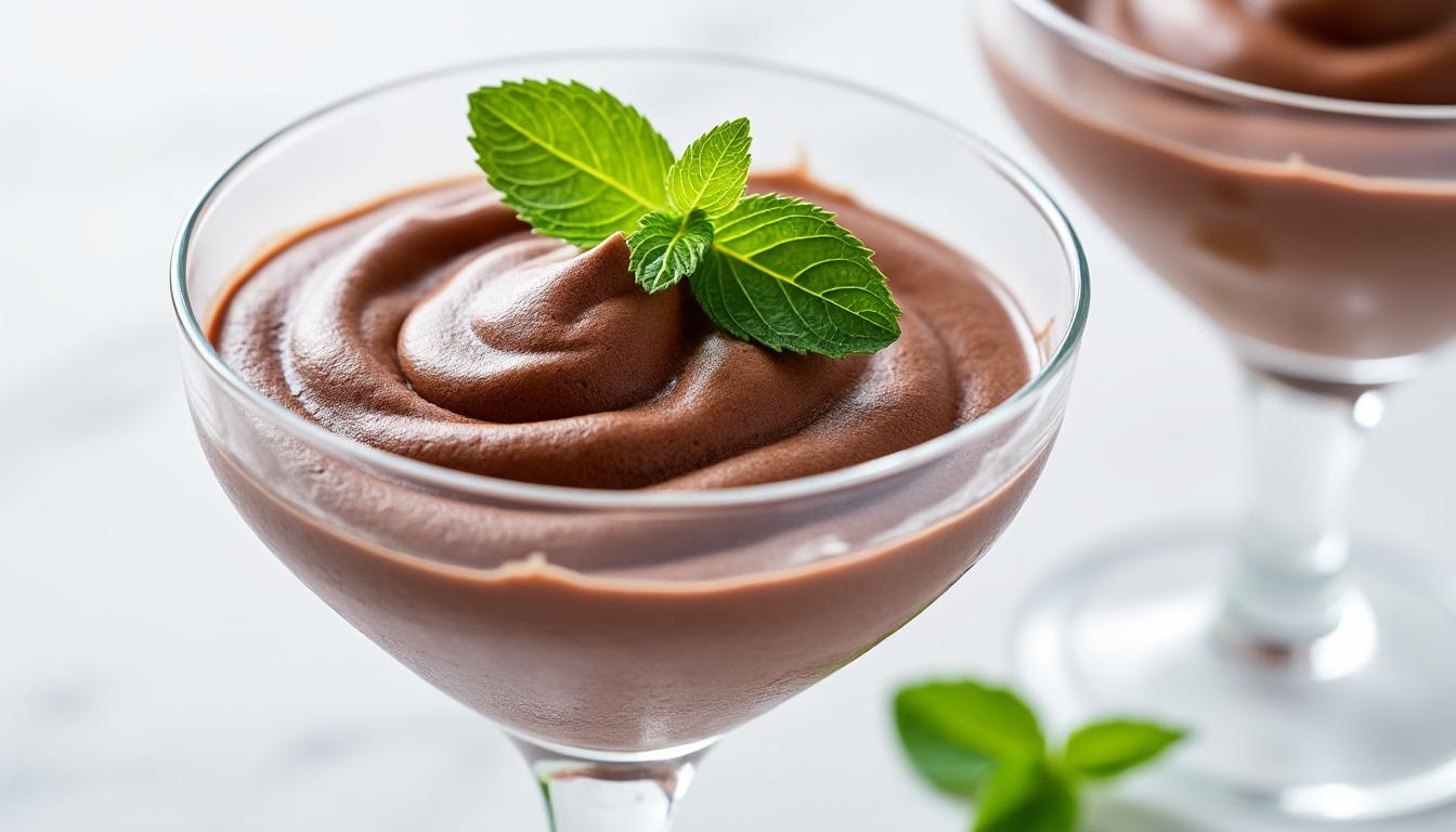 découvrez une recette simple et rapide pour une mousse au chocolat légère et onctueuse, parfaite pour un dessert gourmand et sain.